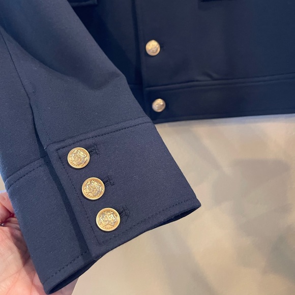 🏷️🆕Lucky Brand military blazer | Size 10 | navy blue | NWOT - Picture 7 of 14